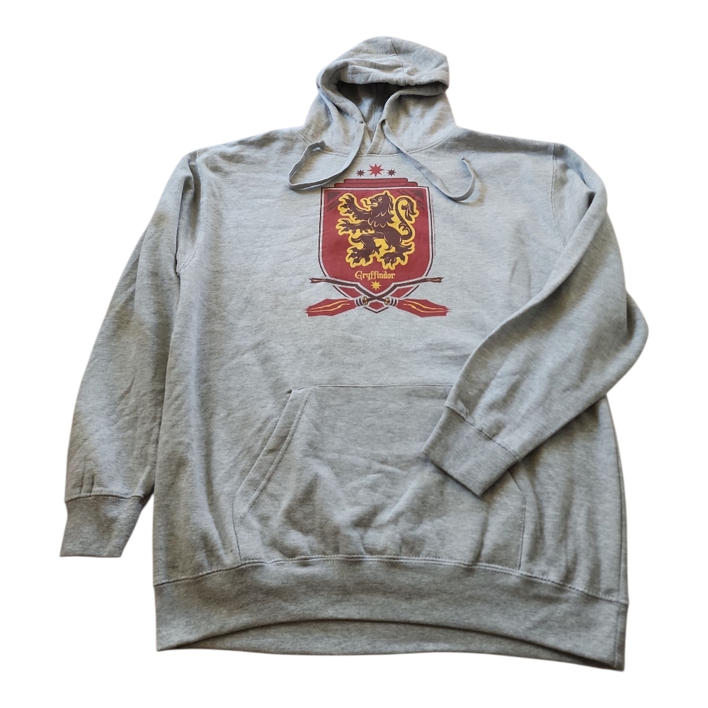 Harry Potter Gryffindor Graphic Print Pullover Hoodie Unisex Size L